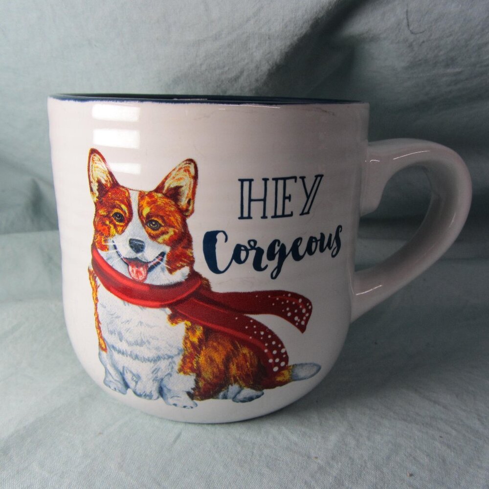 *BOGO mugs* 18 oz corgi dog mug Hey Corgeous by Belle Maison (w1859)